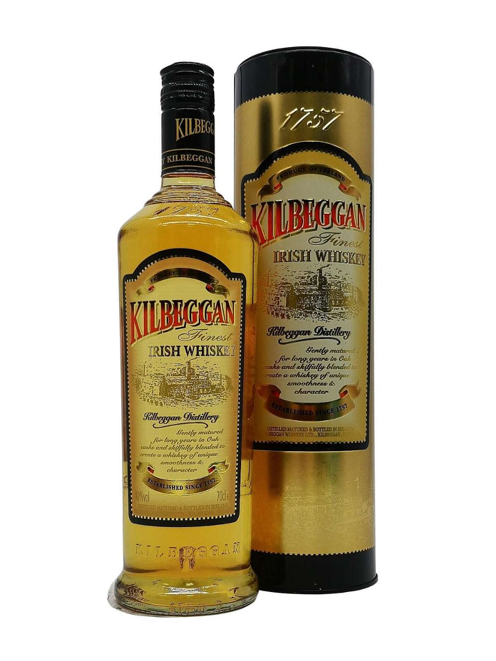Kilbeggan Irish Irish Online (old Auction Whiskey Whiskey Platform | Whiskey | Bidders with tin label), presentation