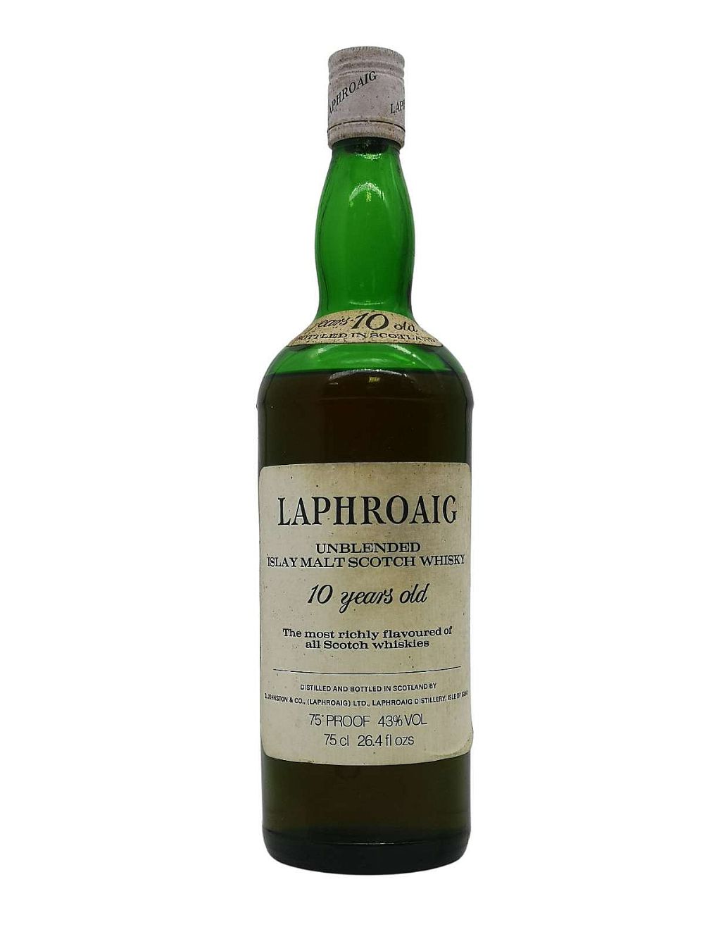 Whiskey Platform old Whisky (older Unblended year abv bottling) 43% 10 Auction malt Islay Bidders | Laphroaig Irish Online Scotch Whiskey |