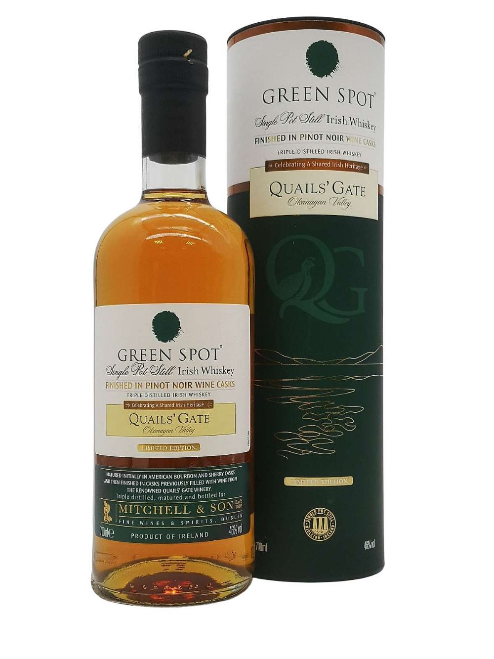 Green Spot - Quails Gate Irish Whiskey (700ml)