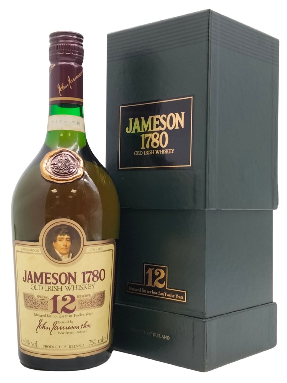 Jameson 12 Year Old Special Reserve Blended Irish Whiskey, County Cork,  Ireland. Production stopped. –