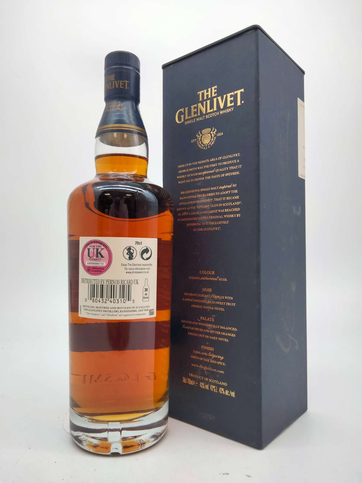 The Glenlivet 18 year old, Single Malt Scotch Whisky, Whiskey Bidders